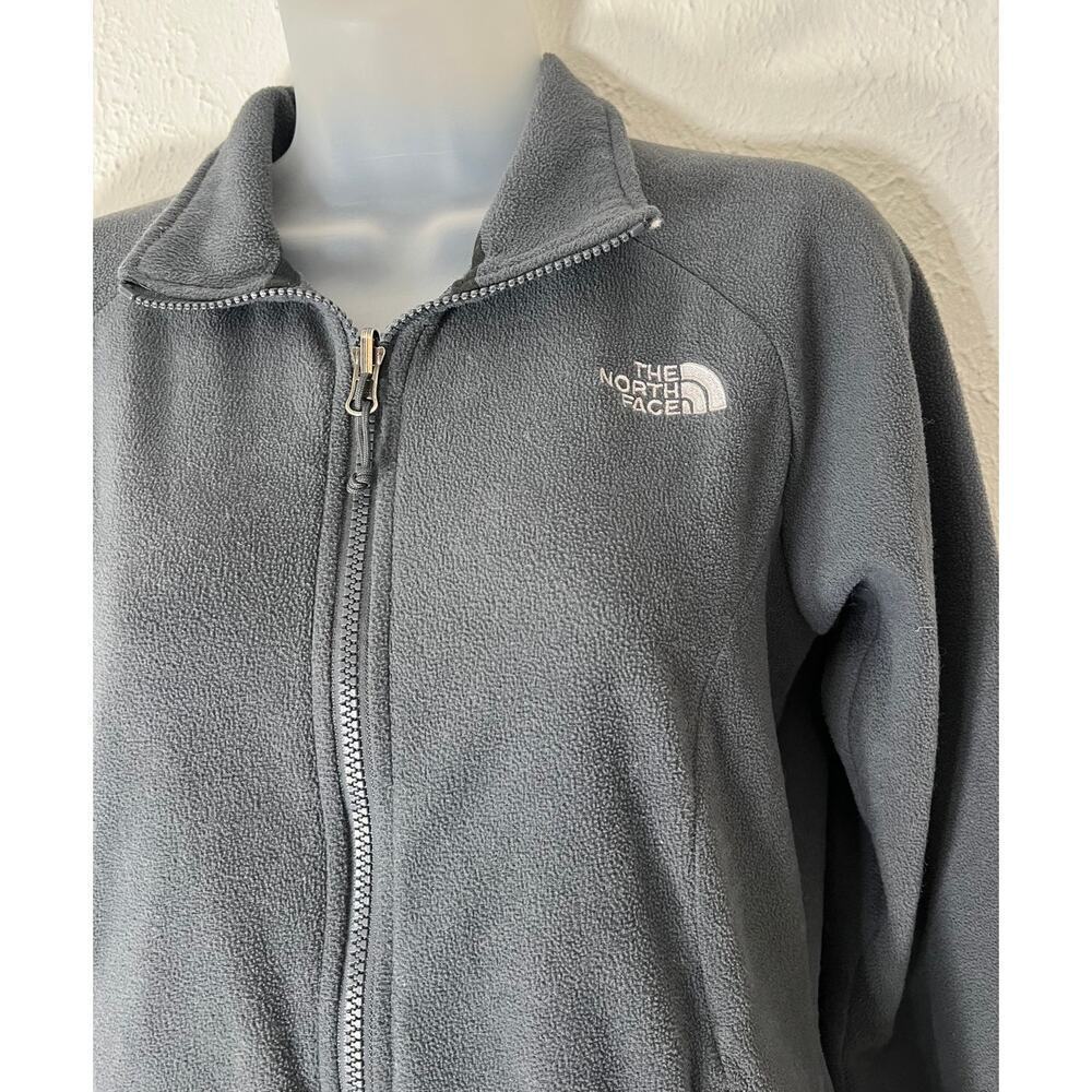 The North Face Women's Fleece Jacket Zipper Front Long Sleeve Logo Size S - Picture 3 of 11